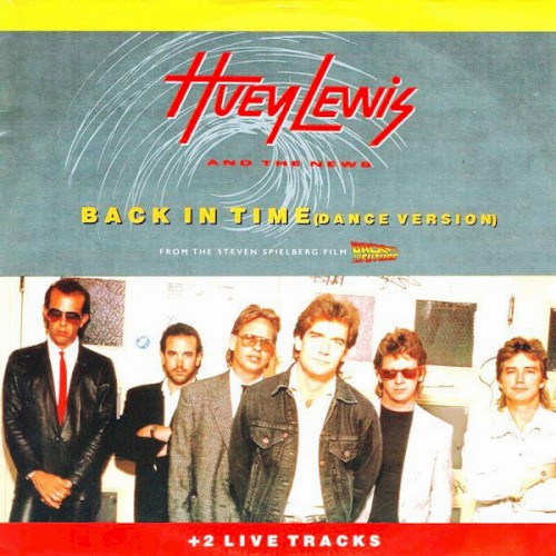 Cover-Artwork für die Single Back In Time von Huey Lewis and the News