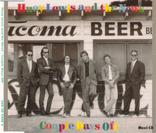 Couple Days Off by Huey Lewis and the News single cover art