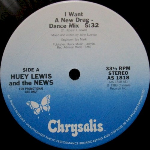Huey Lewis and the News 的 I Want a New Drug 单曲封面