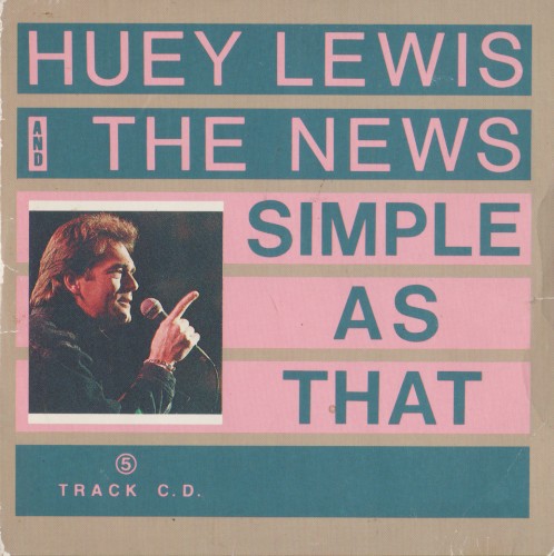 Simple As That by Huey Lewis and the News EP cover art