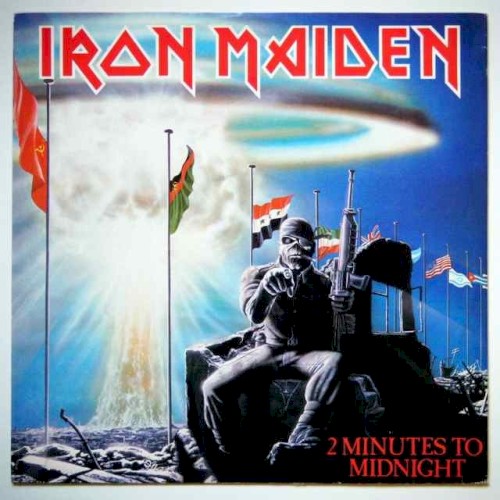 Iron Maiden 的 2 Minutes to Midnight 单曲封面