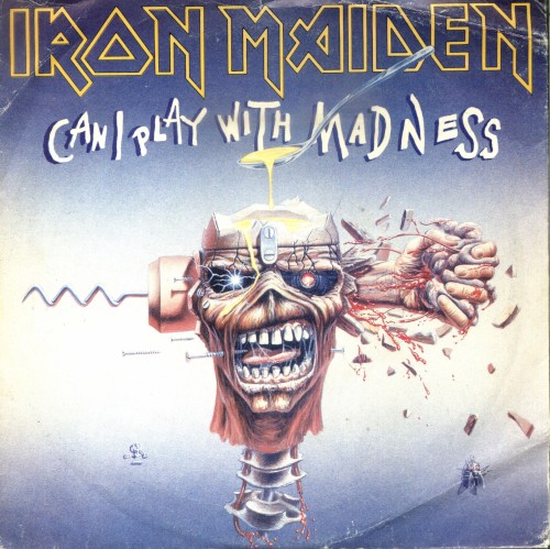Portada del sencillo Can I Play With Madness de Iron Maiden