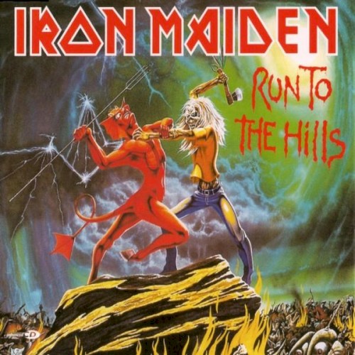 Iron Maiden 的 Run to the Hills 单曲封面