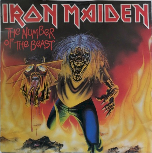 Iron Maiden 的 The Number of the Beast 單曲 封面