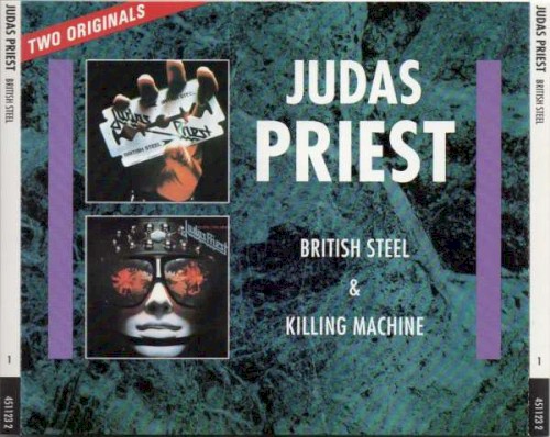British Steel / Killing Machine by Judas Priest album cover art