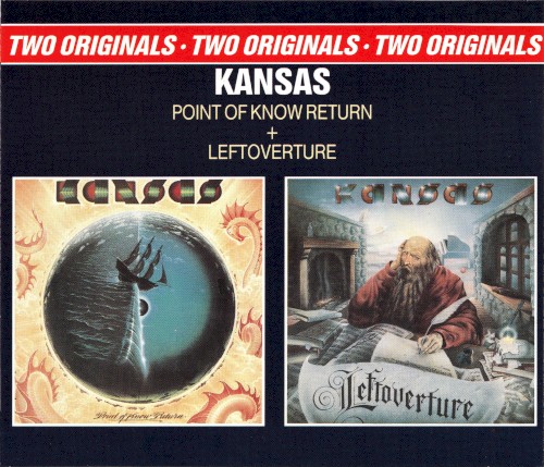 Point of Know Return / Leftoverture by Kansas album cover art