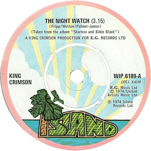 The Night Watch / The Great Deceiver by King Crimson single cover art