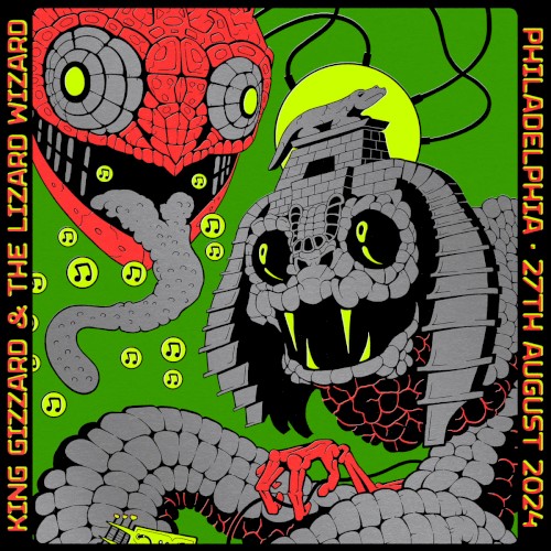 Live in Philadelphia ’24 by King Gizzard & the Lizard Wizard album cover art