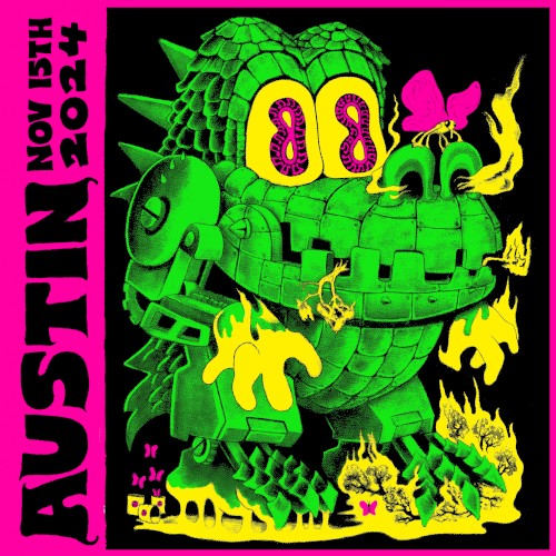 Portada del álbum Live in Austin ’24 de King Gizzard & the Lizard Wizard