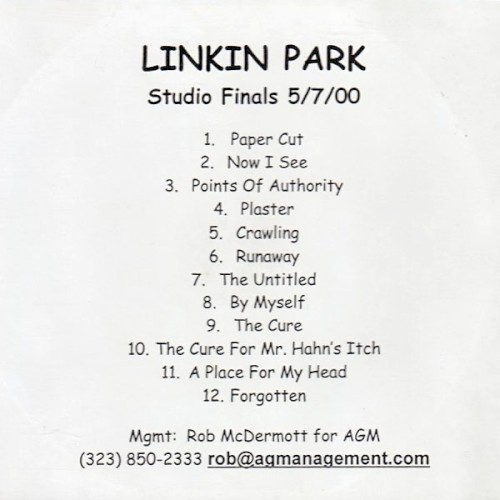 Pochette de Studio Finals 5/7/00 par Linkin Park (album)