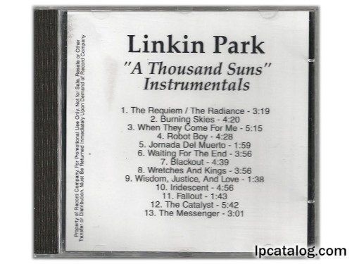 Portada del álbum A Thousand Suns Instrumentals de Linkin Park