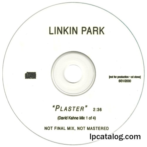 Linkin Park 的 Plaster (David Kahne Mix 1 of 4) 單曲 封面