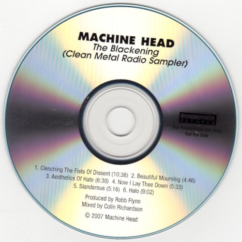 Machine Head 的 The Blackening (clean metal radio sampler) EP 封面