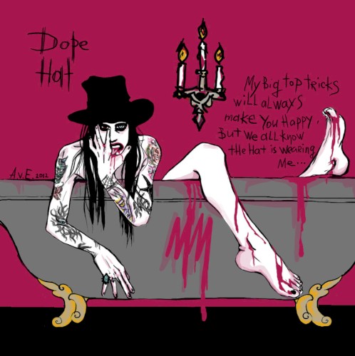 Cover-Artwork für die Single Dope Hat von Marilyn Manson