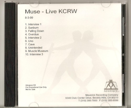 Portada del álbum Live on 89.9 KCRW Radio: The Showbiz Acoustics de Muse