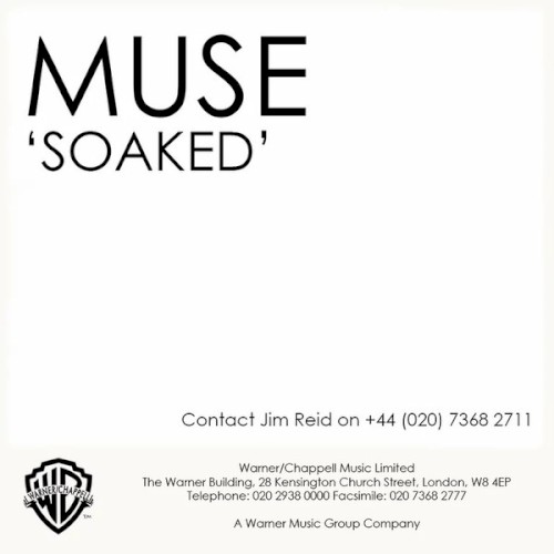 Cover-Artwork für die Single Soaked von Muse
