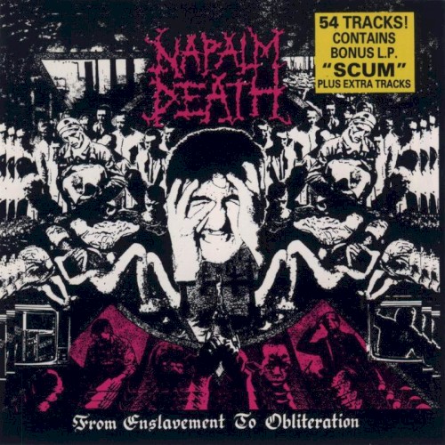 Napalm Death 的 From Enslavement to Obliteration + Scum 专辑封面