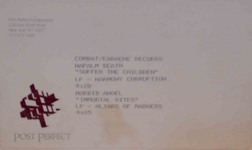 Cover-Artwork für die Single Suffer the Children / Morbid Angel von Napalm Death
