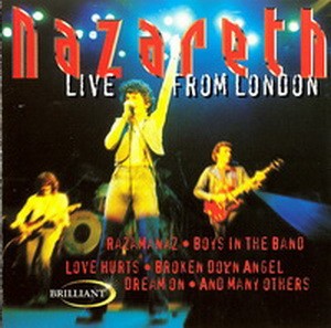 Live From London by Nazareth album cover art