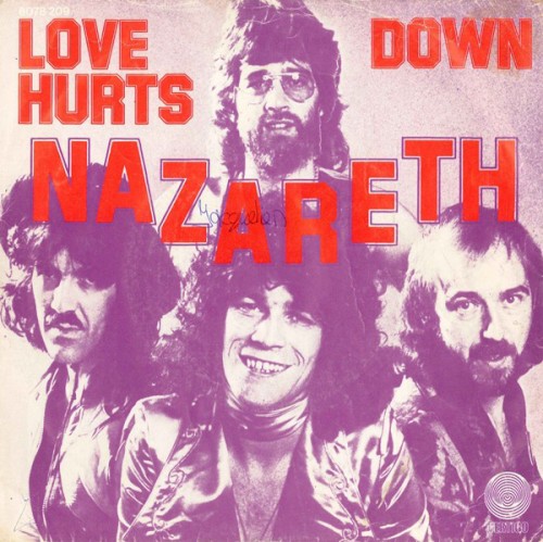 Love Hurts / Down by Nazareth single cover art