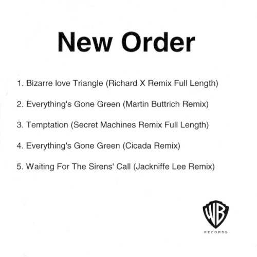 5 Tracks by New Order EP cover art