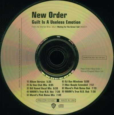 Cover-Artwork für die Single Guilt Is a Useless Emotion von New Order