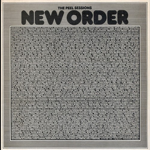 Portada del EP The Peel Sessions de New Order
