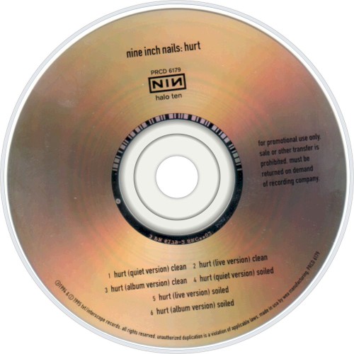 Pochette de Hurt par Nine Inch Nails (single)