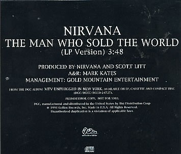 Pochette de The Man Who Sold the World par Nirvana (single)