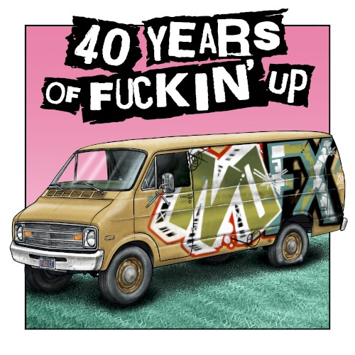 Pochette de 40 Years of Fuckin' Up par NOFX (single)