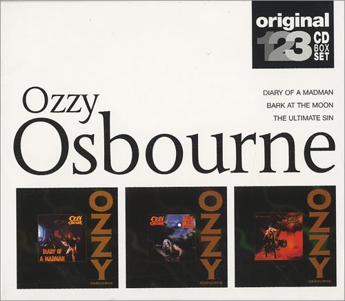 Diary of a Madman / Bark at the Moon / The Ultimate Sin by Ozzy Osbourne album cover art