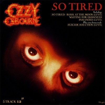Pochette de So Tired par Ozzy Osbourne (single)