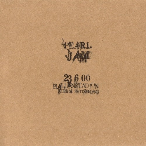 2000-06-23: Hallenstadion, Zürich, Switzerland (#21) by Pearl Jam album cover art