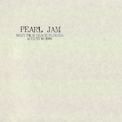 Cover-Artwork für das Album 2000-08-10: West Palm Beach, FL, USA (#31) von Pearl Jam