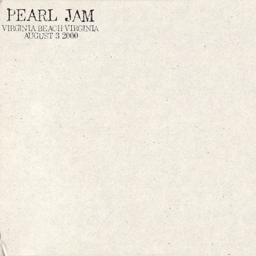 Pearl Jam 的 2000-08-03: Virginia Beach, VA, USA (#26) 專輯 封面