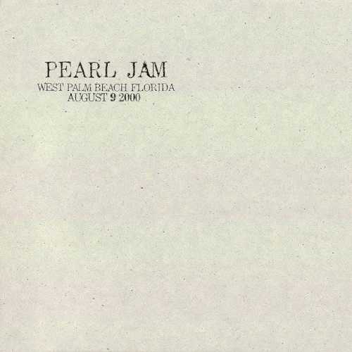 2000-08-09: West Palm Beach, FL, USA (#30) by Pearl Jam album cover art