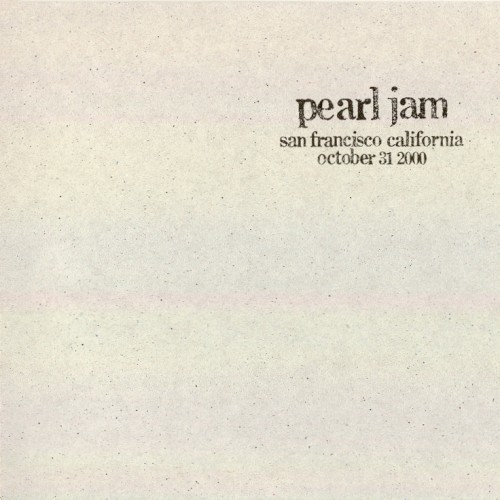 Cover-Artwork für das Album 2000-10-31: San Francisco, CA, USA (#68) von Pearl Jam