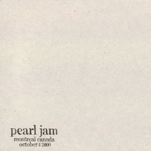 Cover-Artwork für das Album 2000-10-04: Montréal, QC, Canada (#49) von Pearl Jam