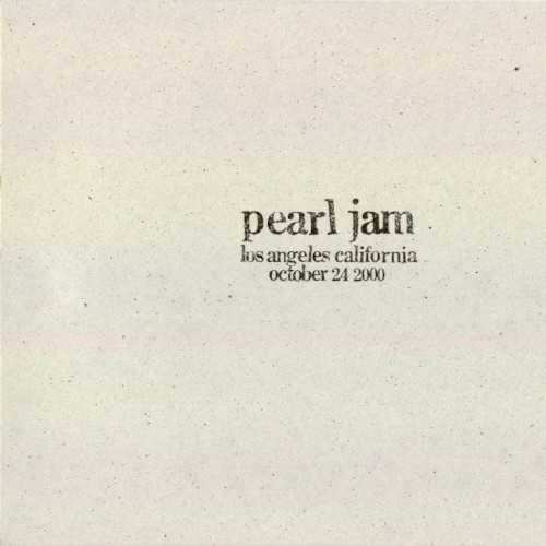 Cover-Artwork für das Album 2000-10-24: Los Angeles, CA, USA (#63) von Pearl Jam