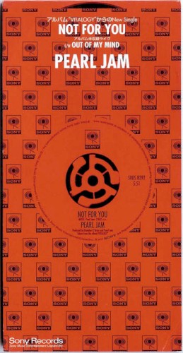 Not for You by Pearl Jam single cover art