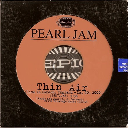 Pochette de Thin Air par Pearl Jam (single)