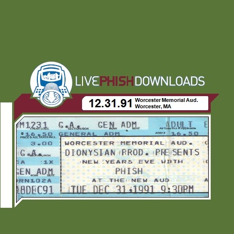 Phish 的 1991‐12‐31: Worcester Memorial Auditorium, Worcester, MA, USA 專輯 封面