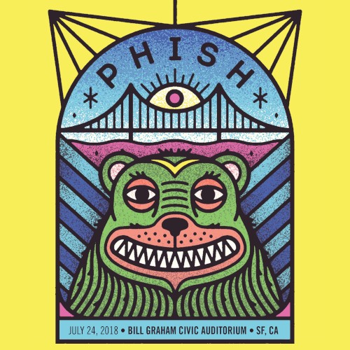 Phish 的 2018-07-24: Bill Graham Civic Auditorium, San Francisco, CA, USA 專輯 封面