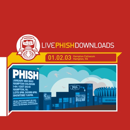 Cover-Artwork für das Album 2003-01-02: Hampton Coliseum, Hampton, VA, USA von Phish
