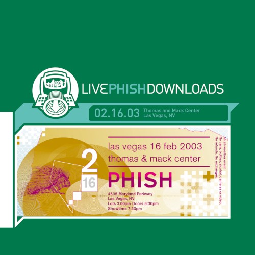 Cover-Artwork für das Album 2003-02-16: Thomas & Mack Center, Las Vegas, NV, USA von Phish