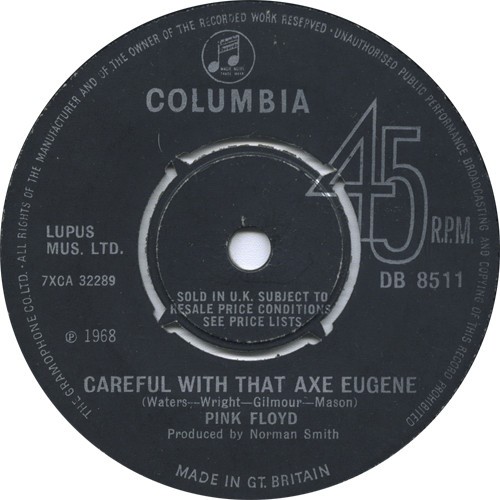 Pochette de Point Me at the Sky / Careful With That Axe Eugene par Pink Floyd (single)