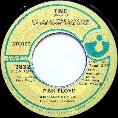 Pink Floyd 的 Time / Us and Them 单曲封面