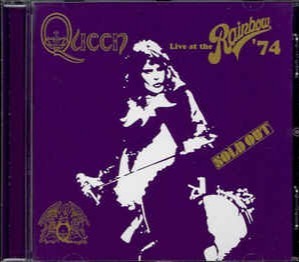 Live at the Rainbow ’74 by Queen album cover art