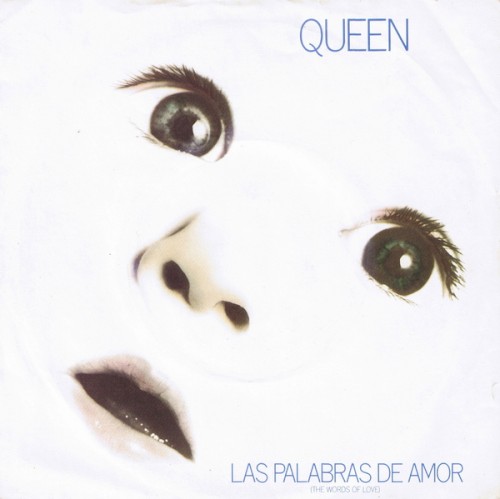 Portada del sencillo Las palabras de amor (The Words of Love) de Queen