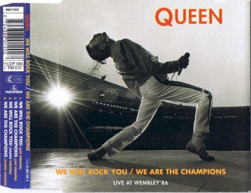Pochette de We Will Rock You / We Are the Champions: Live at Wembley ’86 par Queen (single)